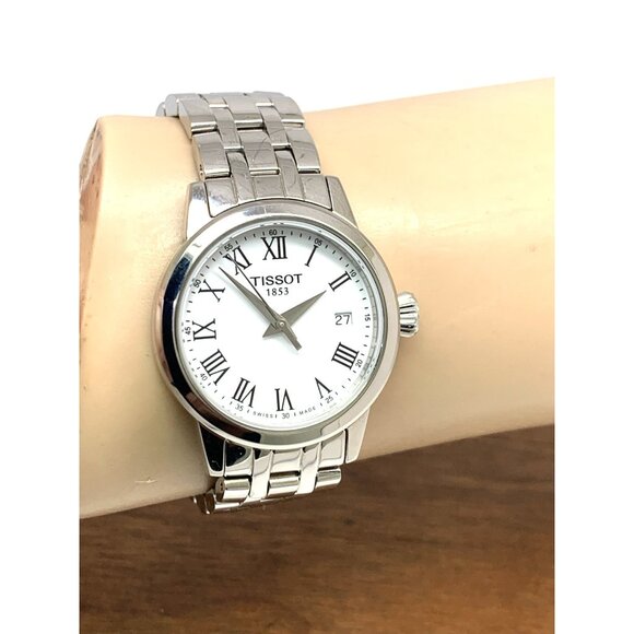 Tissot Women's Watch Swiss Quartz White Dial 28mm Silver Steel T1292101101300 - Picture 10 of 13